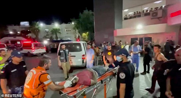 Israel denied responsibility for the blast at al-Ahli Hospital in Gaza City on Tuesday, claiming it was a rocket misfired by Palestinian Islamic Jihad terrorists