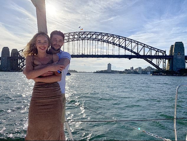 Charlie Bradley, 28, died outside the Bhakti Vendanta health clinic in north Kuta, three and a half hours after leaving Finns Beach Club (pictured in Sydney with his girlfriend)