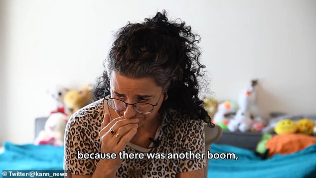 Before the devastating news, Noya's mother Galit (pictured) had shared her daughter's tragic final voice message to her - sent as she cowered inside her grandmother's home in Nir Oz while Hamas gunman stalked the kibbutz, searching for residents to kidnap or kill