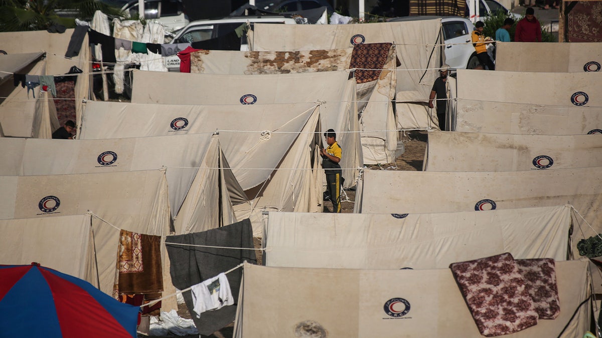 Zeltreihen im Gazastreifen