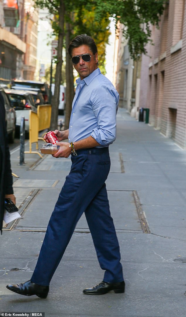 Ausstieg: Stamos im Bild vor The View in New York am Dienstag