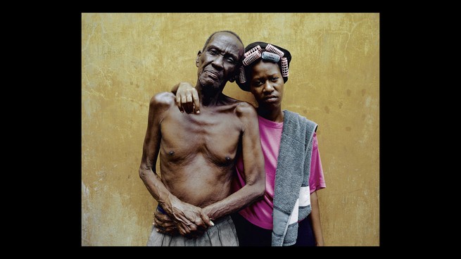 Chagos Großvater und Enkelin