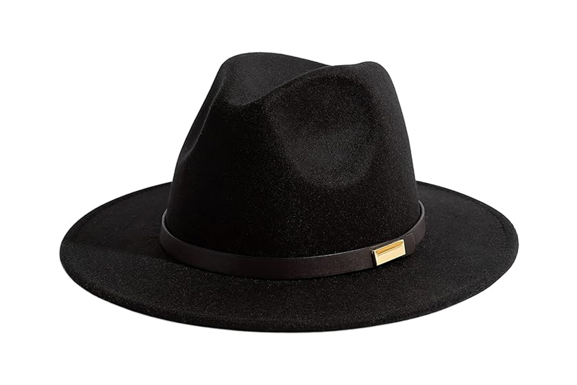 Gossifan Fedora-Hüte für Herren, Panamahut mit breiter Krempe und klassischem Gürtel