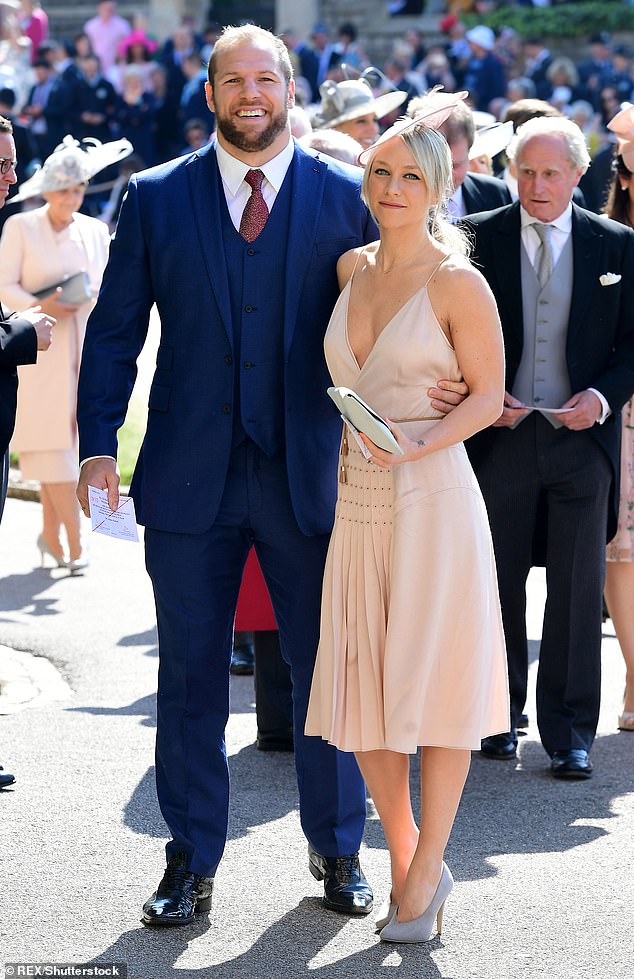 James and Chloe have been long-term friends of Zara and Mike, pictured at their wedding