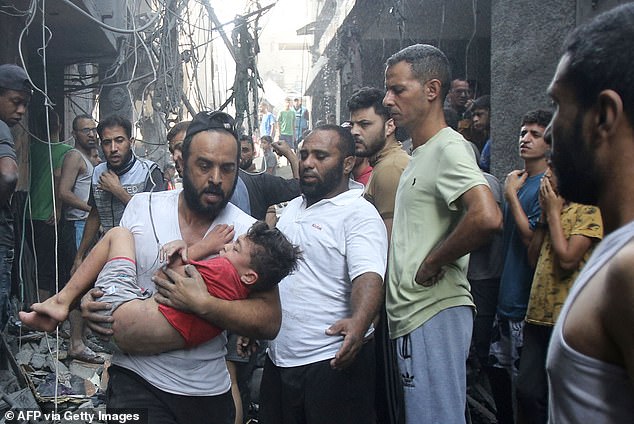 Tausende Palästinenser (im Bild), darunter auch Kinder, wurden getötet, seit Israel nach Kriegsausbruch am 7. Oktober mit der Durchführung massiver Luftangriffe begann