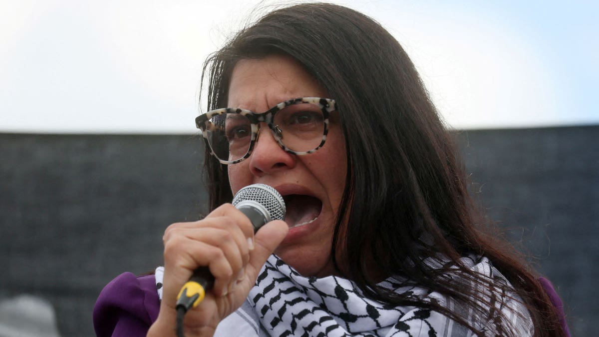 Rashida Tlaib bei Protest