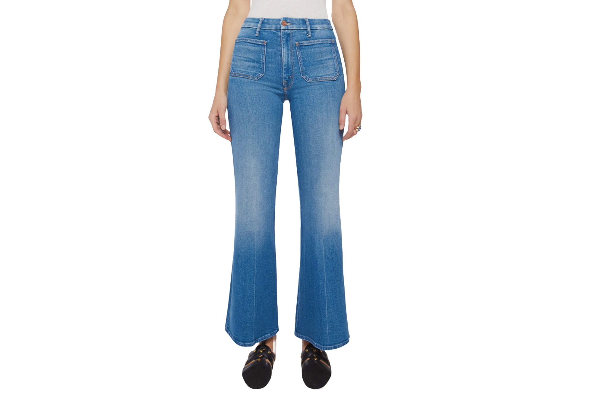 Ein Model in Blue Jeans