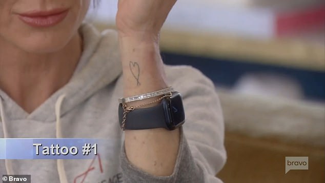 Erstes Tattoo: Kyle zeigte ihrem Mann alle ihre Tattoos