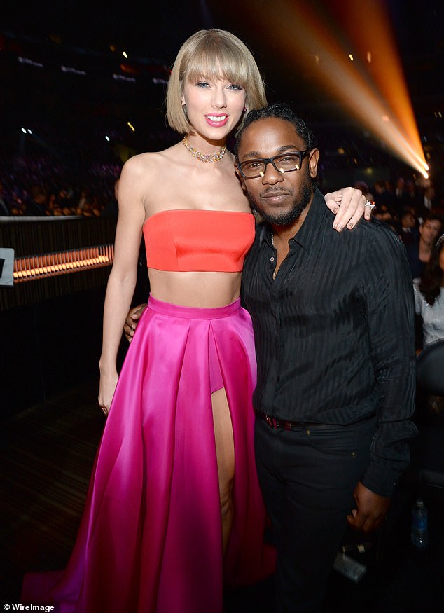 Zusammenarbeit!  Swift und Lamar im Bild bei der 58. Grammy-Verleihung