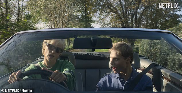 Glückliche Zeiten: Im Trailer werden Szenen abgespielt, in denen die Prinzessin während einer Autofahrt mit dem jungen Prinz William singt (zusammen abgebildet).