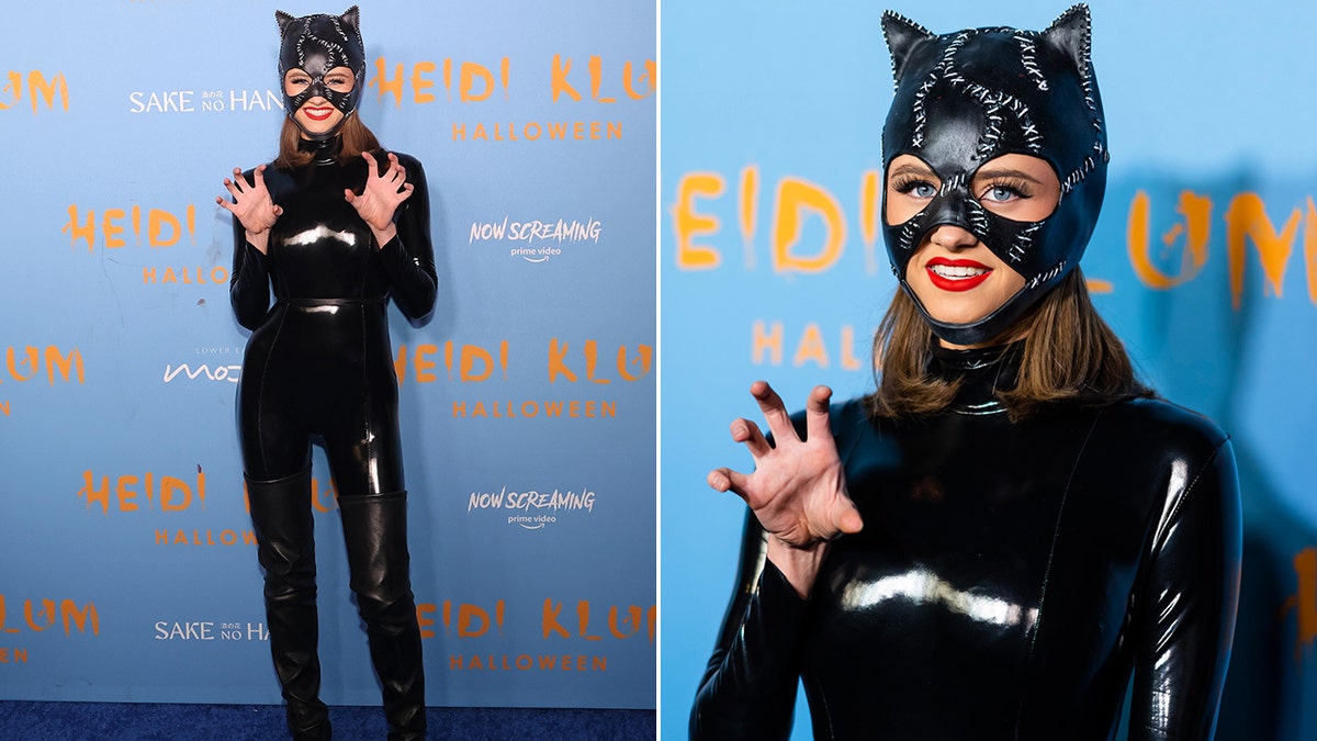 Leni Klum verkleidet als Catwoman