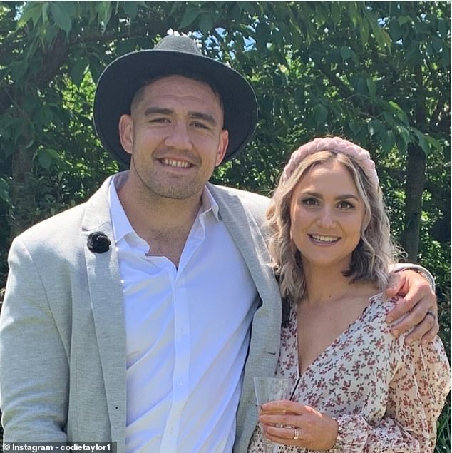 Codie Taylor met his now-wife and former Canterbury rugby player Lucy back in 2015