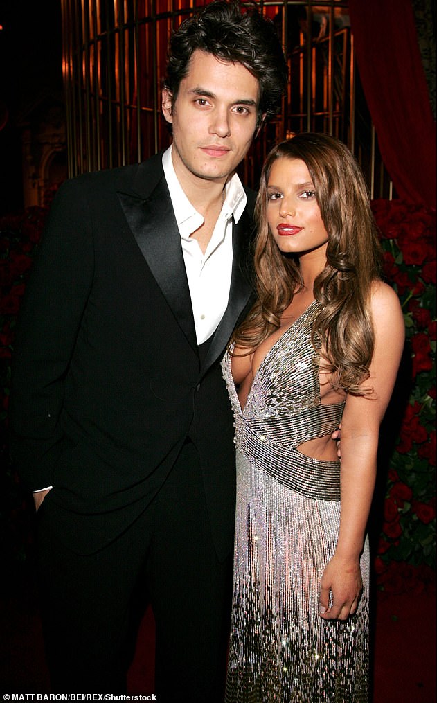 Tried again: Following Nick, Jessica went on to date John Mayer (pictured 2007)