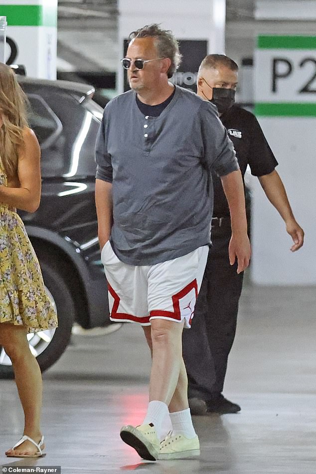 DailyMail.com pictured Matthew Perry in Los Angeles October 12 2022 as he stepped out for a relaxing afternoon. He died aged 54 'after drowning in his jacuzzi at home' Saturday