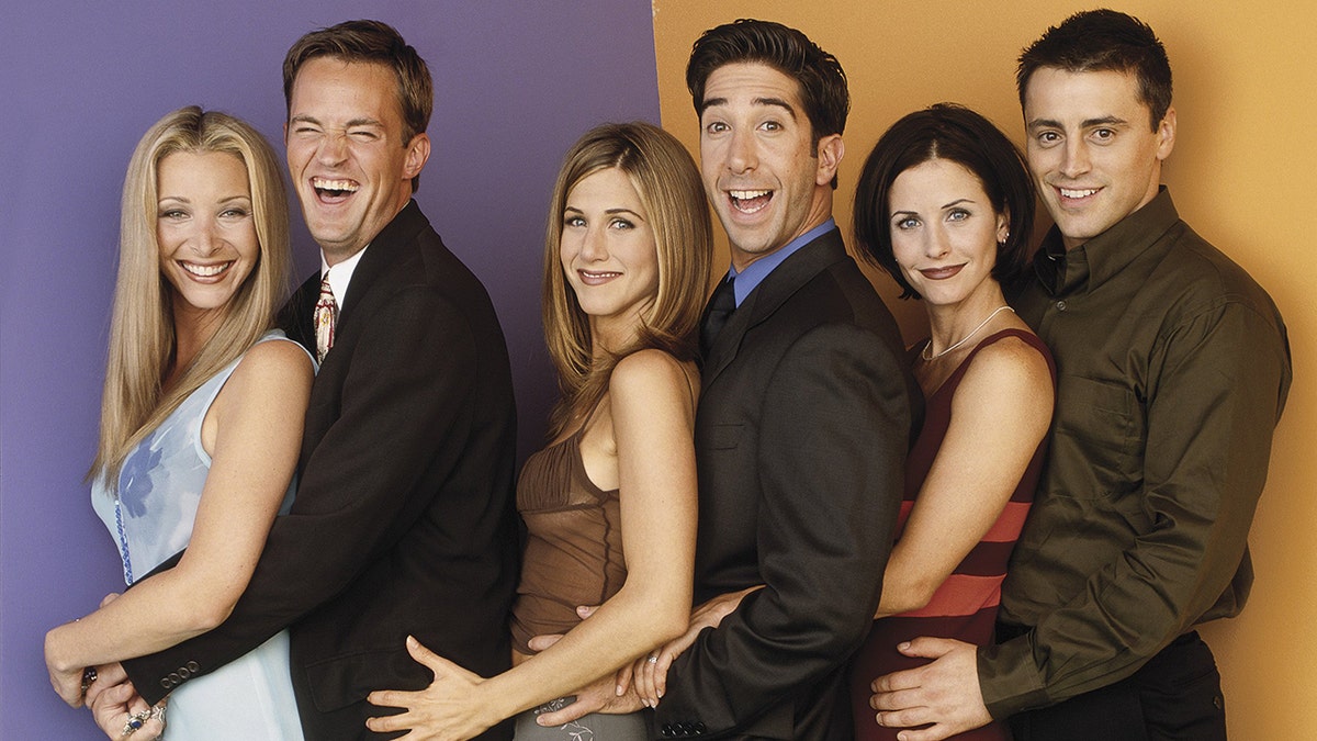 Die Besetzung von Friends auf einem Werbefoto für die Show