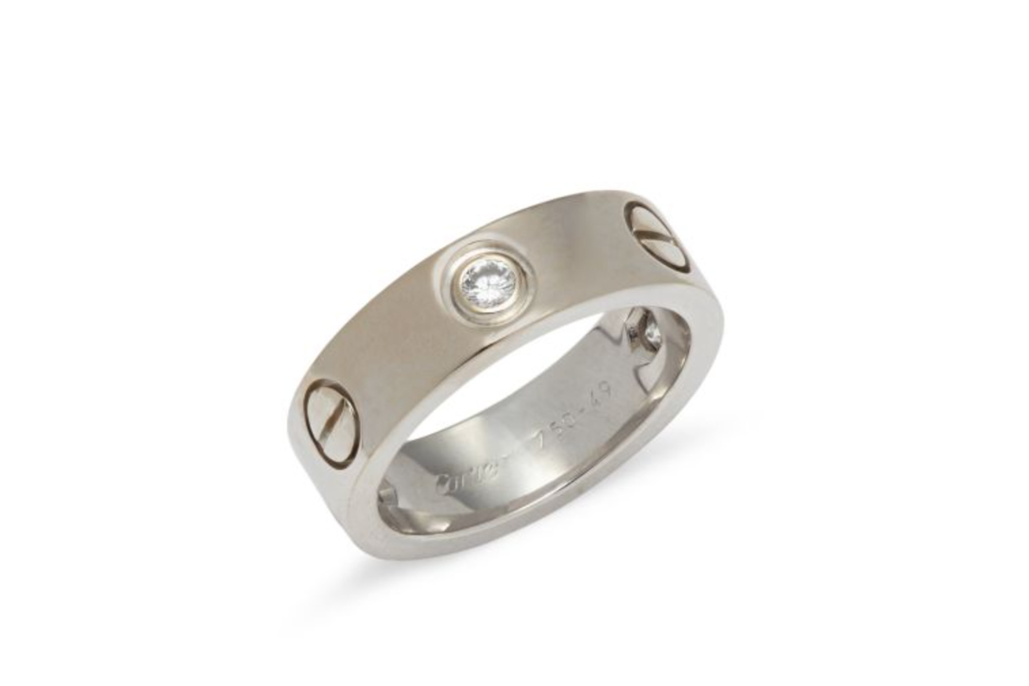 Ein Cartier Love-Ring aus Silber