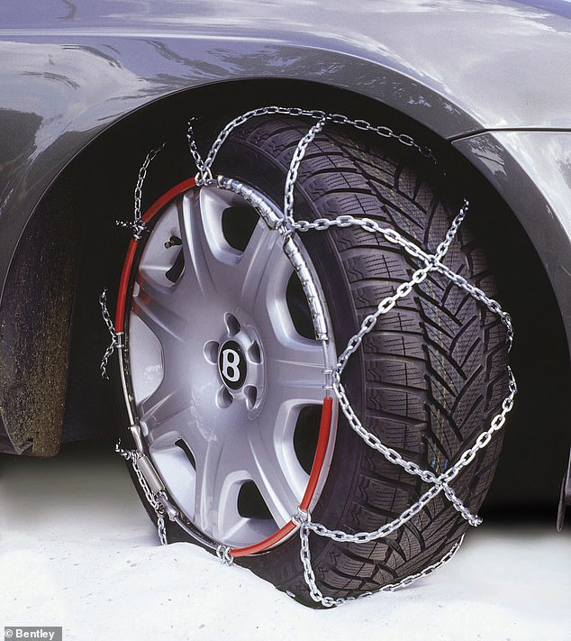 Snow chains are commonly used in countries where there is frequent and heavy snowfall for extended periods. They're considered too extreme for British roads