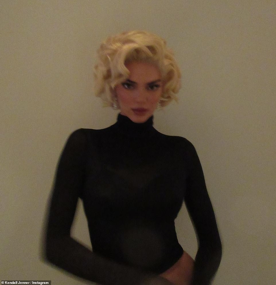Portrayal: Kendall Jenner channeled Marilyn Monroe for Halloween over the weekend
