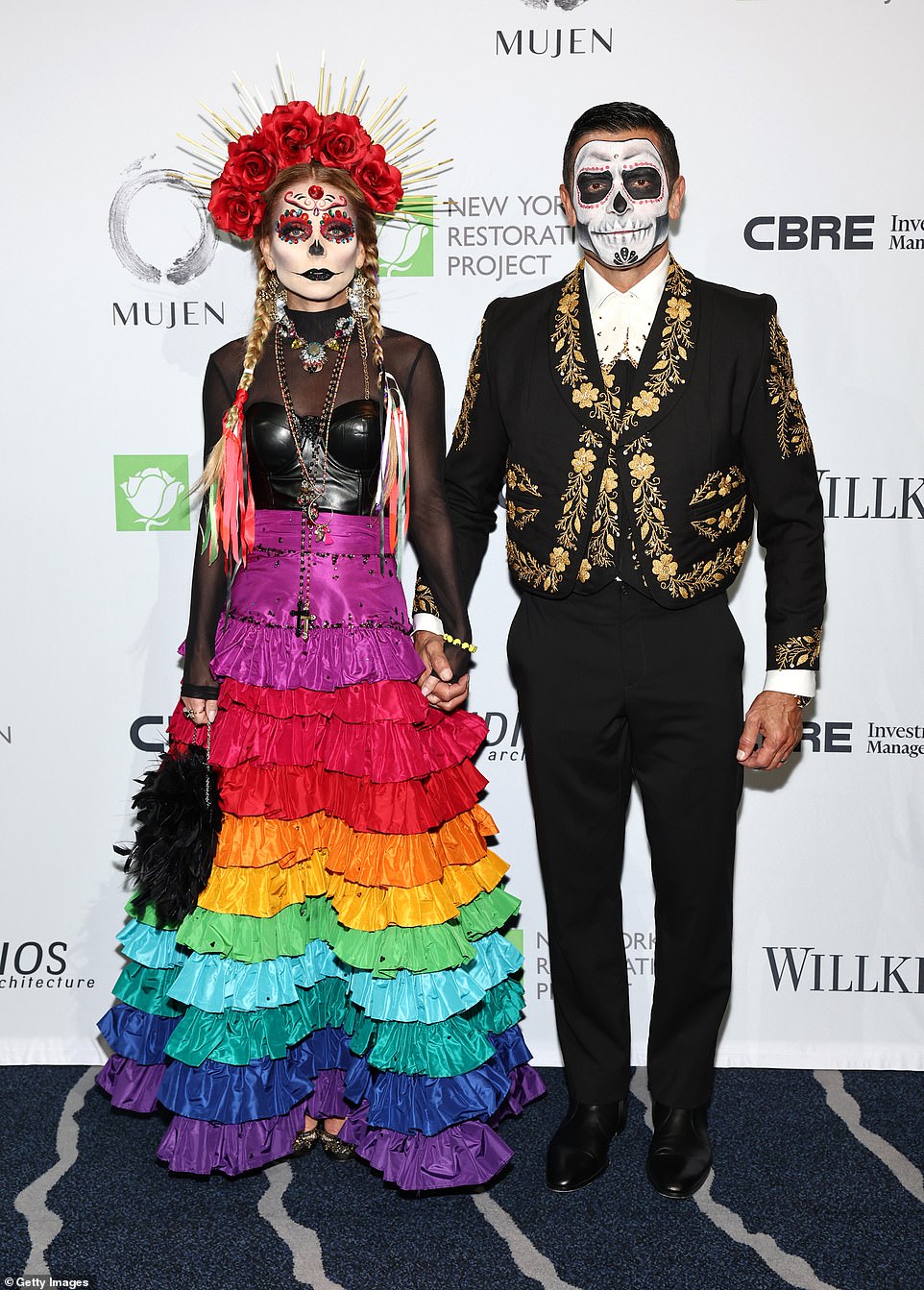 Fans love this: Also dressed up were Kelly Ripa and her husband Mark Consuelos. 'Once Upon A Hulaween 2023 Congratulations to @BruceBozzi on your #GreenGodAward,' said Kelly in her Instagram caption