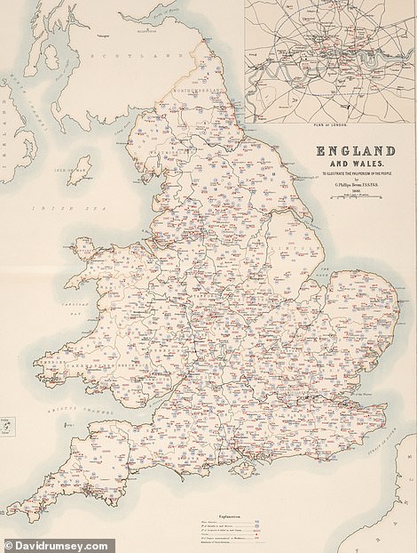This map, produced in 1881, was created to 'illustrate the pauperism of the people' in England and Wales. It shows the number of workhouses - and the number of 'paupers' they accommodate - throughout each country, as well as the parishioners that 'receive relief'