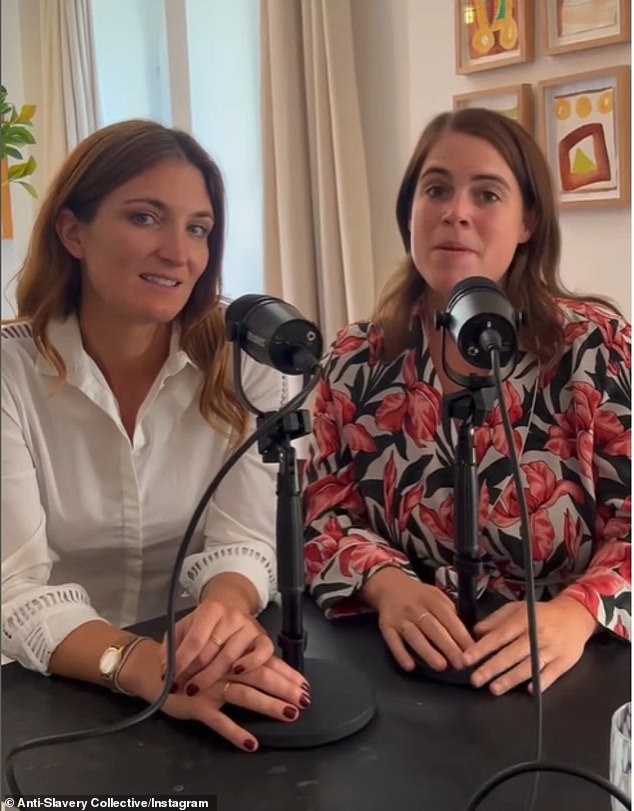 Prinzessin Eugenie und Julia de Boinville waren für die zweite Staffel ihres Anti-Slavery Collective-Podcasts „Floodlight“ zurück im Aufnahmestudio