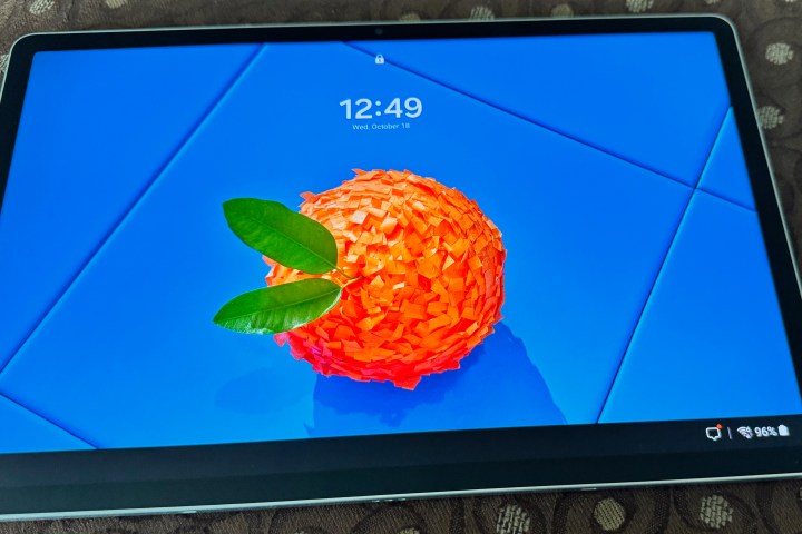 Showing off the colors on the Samsung Galaxy Tab S9 FE+.