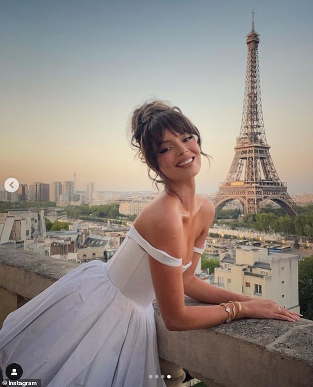Love Island star Maura Higgins poses in Paris in August 2022