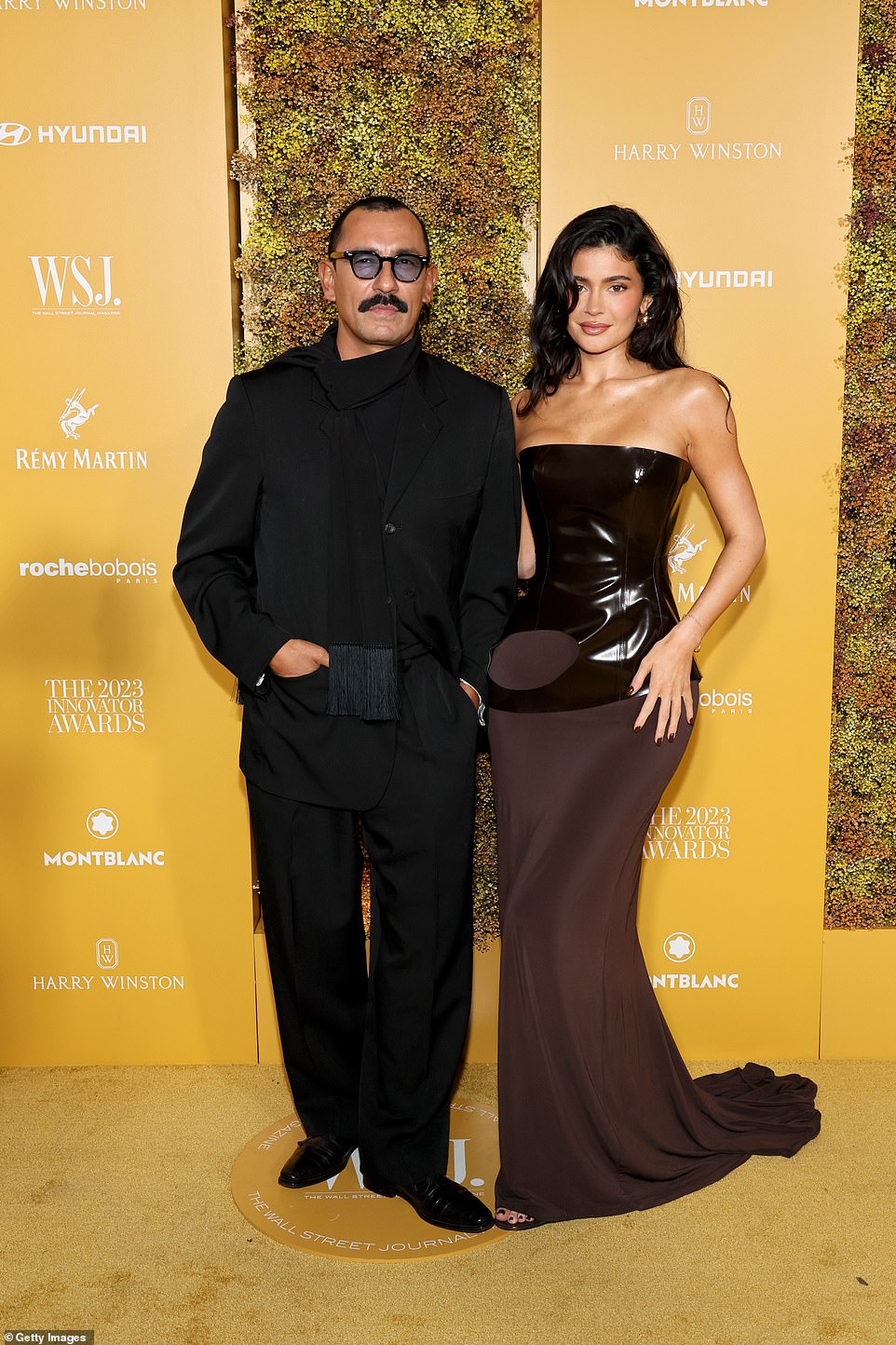 Fashion pals: She was seen posing with designer Haider Ackermann, 52, who designed her 2023 Met Gala look
