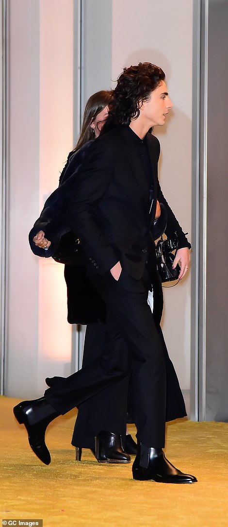 Arriving separately: The actor was pictured arriving to the gala separately from Kylie