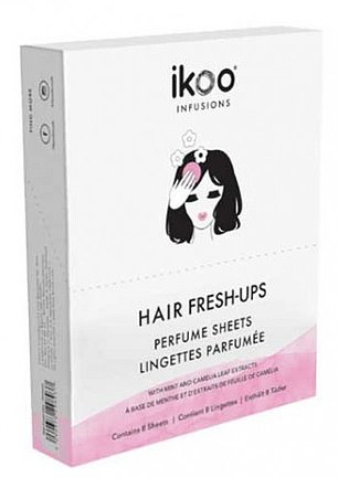 Ikoo Infusions Hair Fresh-Ups Parfümblätter (£7,49 für acht, myhairandbeauty.co.uk)