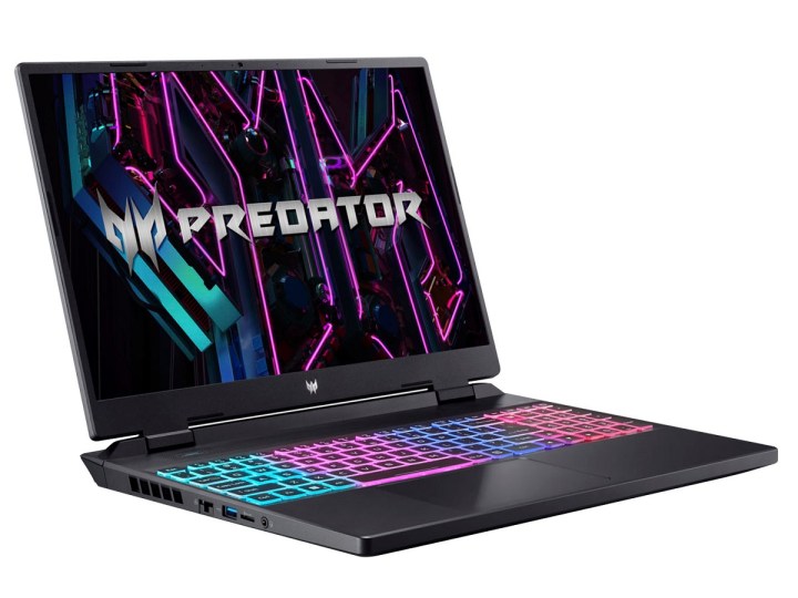 Der Acer Predator Helios Neo Gaming-Laptop auf weißem Hintergrund.