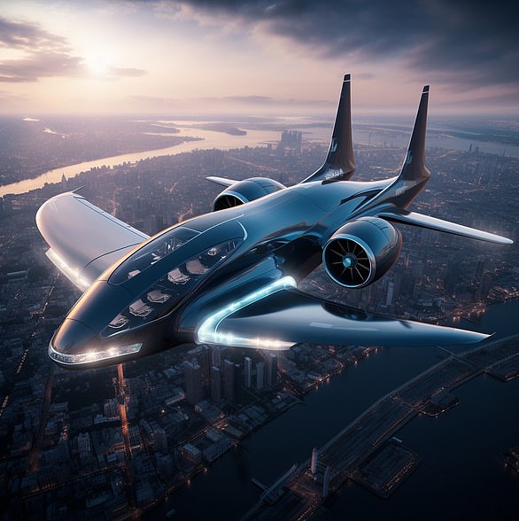 Wasserstoffbetriebene Flugzeuge könnten den Transport revolutionieren (Midjourney/Rob Waugh)