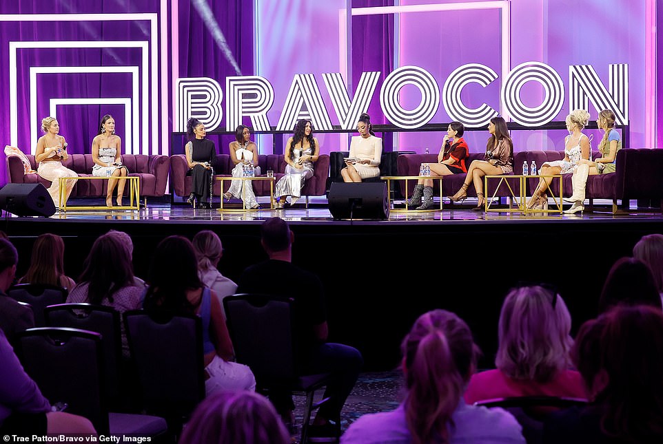 Feminists: The 36-year-old Something About Her co-owner was joined on the panel by Daisy Kelliher, Aesha Scott, Golnesa 'GG' Gharachedaghi, Quad Webb, Mercedes Javid, Leva Bonaparte, Madison LeCroy, Maddi Reese, and moderator Francesca Amiker
