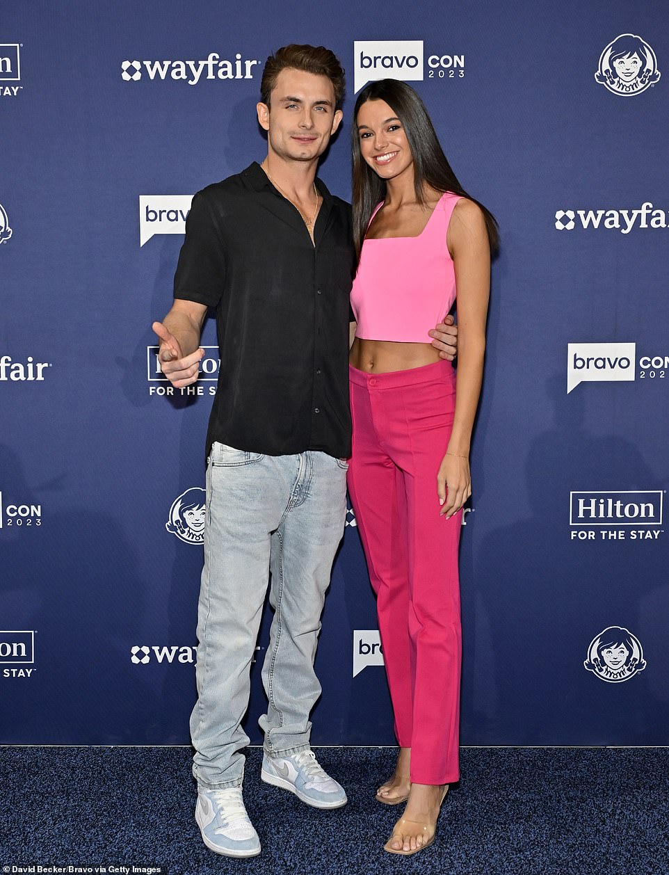 Still going strong! Also serving up looks on the third and final day of Bravo Network's annual fan convention were James Kennedy and his girlfriend since January 2022, Ally Lewber