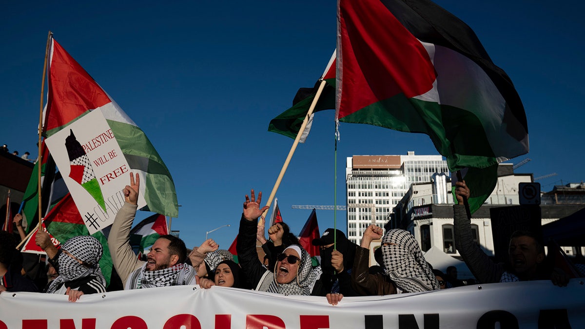 Pro-Palästina-Demonstranten in Ottawa