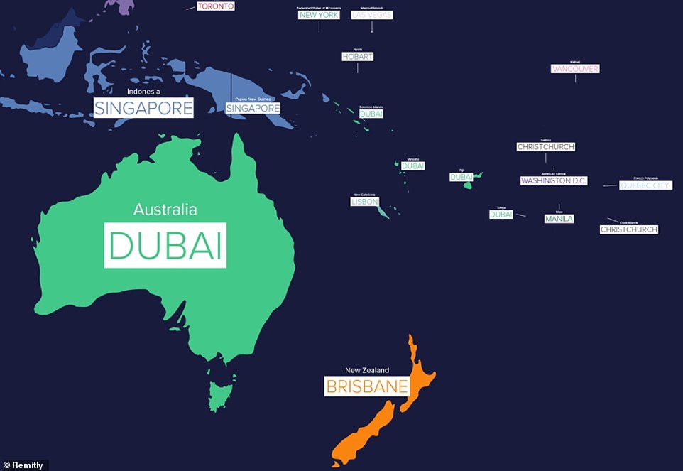 In Ozeanien ist die australische Stadt Brisbane das beliebteste Umzugsziel für Neuseeländer, während Einheimische in Australien gerne nach Dubai ziehen würden