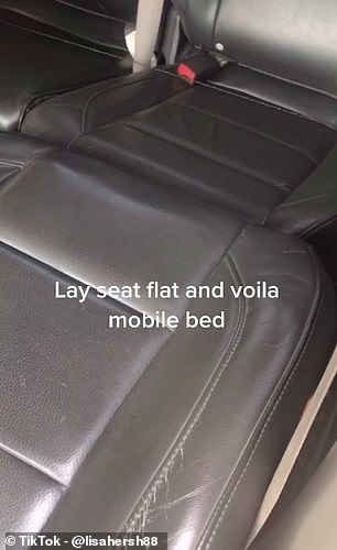 Once the headrest is off, the seat can fully recline