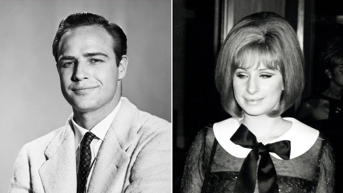 Marlon Brando und Barbra Streisand Seite an Seite