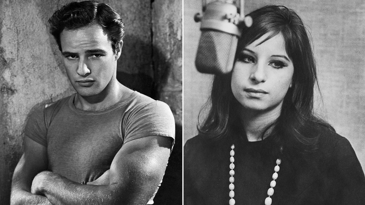 Marlong Brando im Splitscreen mit Barbra Streisand