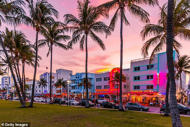 Miami Beach, Florida (im Bild) belegte den dritten Platz, da die Stadt 5,5 Millionen US-Dollar einbrachte