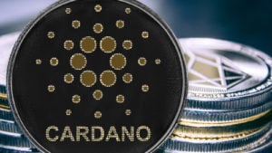 Eine Konzeptmünze für Cardano (ADA).  Cardano-Preisvorhersagen