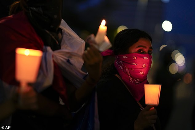 A vigil is held on Wednesday evening in Panama