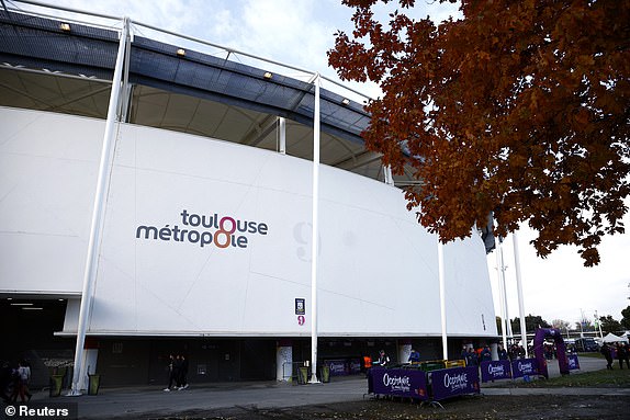 Soccer Football - Europa League - Group E - Toulouse v Liverpool - Stadium Municipal de Toulouse, Toulouse, France - November 9, 2023 General view outside the stadium before the match REUTERS/Stephane Mahe