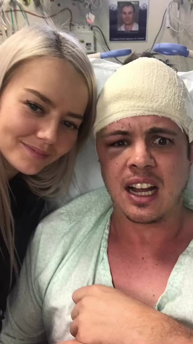 Anfang des Jahres veröffentlichte Ruffo ein Foto von sich selbst, wie er sich der Behandlung im Krankenhaus unterzog, mit seiner Freundin Tahnee an seiner Seite