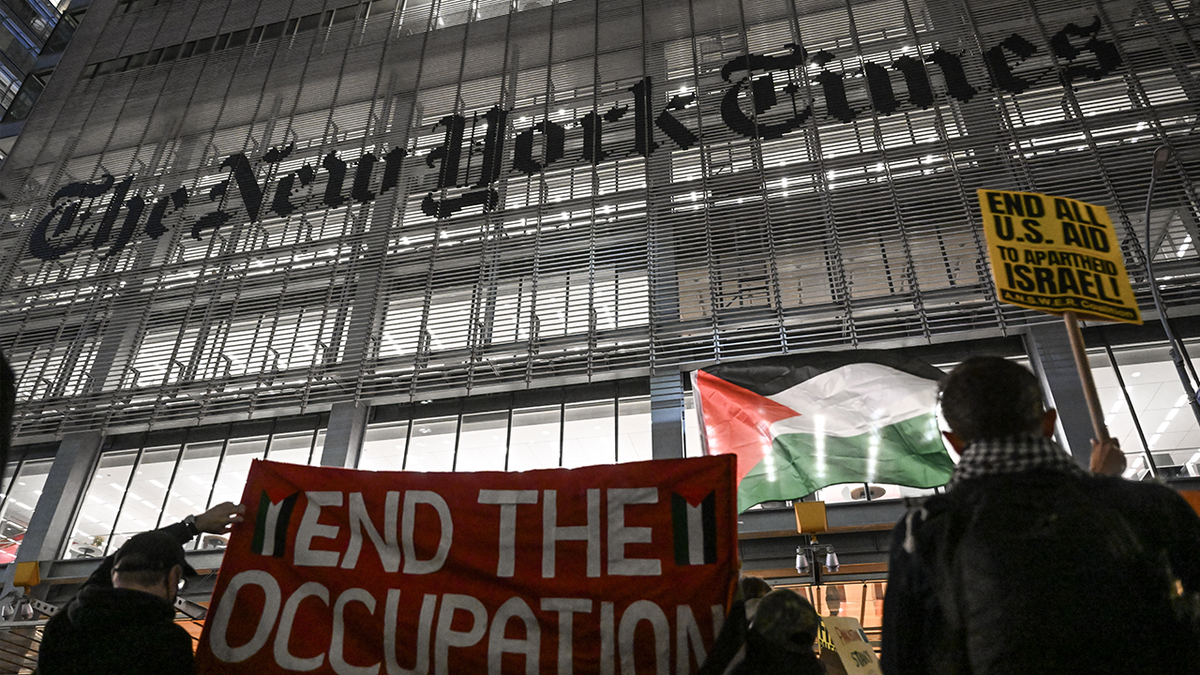 Pro-palästinensischer Protest der New York Times