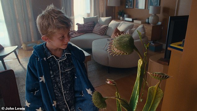 In the feature, while Alfie's family is scared of the plant, the little boy is absolutely enchanted by it