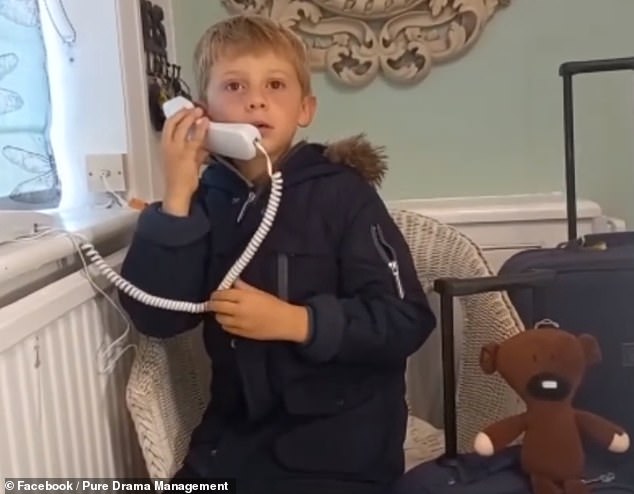 A sweet Facebook clip from last year sees Teddy pretend to answer a call from a relative to wait for news about an acting gig