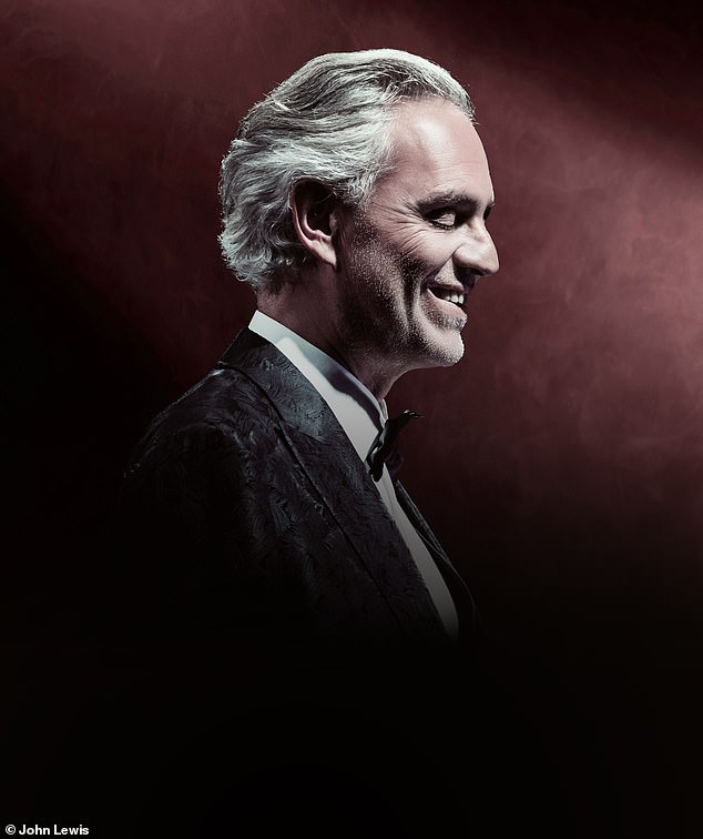 Andrea Bocelli - pictured - performs a song called 'Festa', which means 'celebration', and is written and produced by Le Feste Antonacci specifically for the John Lewis advert