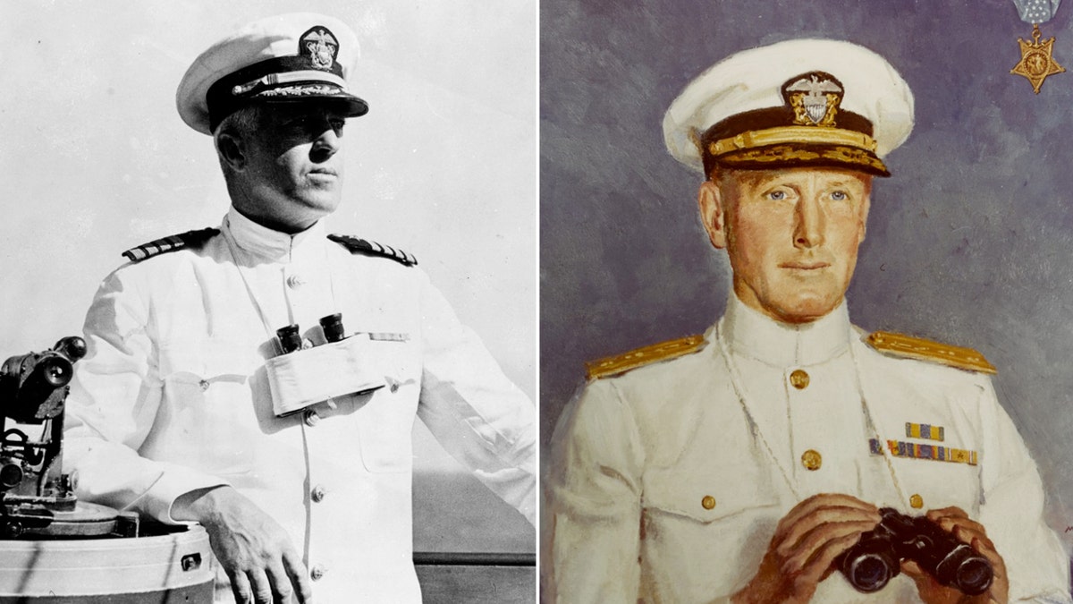 Porträts von Marineoffizieren