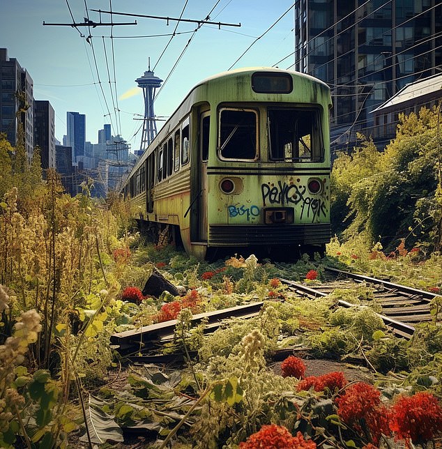 ChatGPT schreibt: „Ein Jahrhundert in der Zukunft ist Seattle ein ruhiger Beweis für die Rückgewinnung der Natur.“